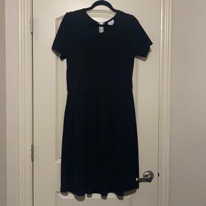Lularoe Amelia Black zipper dress